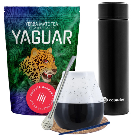 Sada Yerba Mate Yaguar Energia 500g + termoska