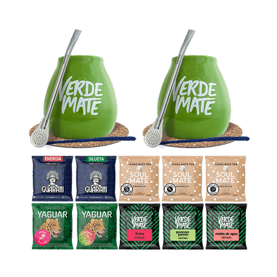 Sada Yerba Verde Mate Green Kalabása Bombilla 10x50