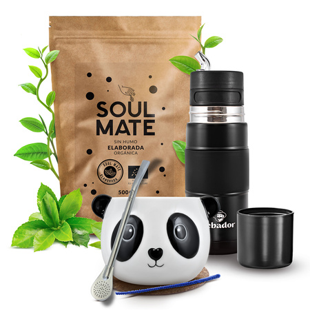 Sada Yerba Maté Soul Mate Elaborada 500g 0,5kg Yerbomos + Kalabása + Bombilla