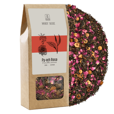 Mary Rose - Čaj Pu-erh Rosa - 50 g