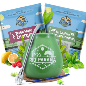 Yerba Mate Rio Parana sada 2x50g Kalabása + Bombilla