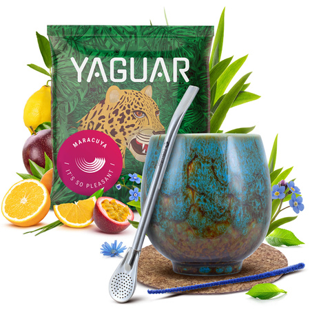 Yerba Mate sada 50g Kalabása + Bombilla