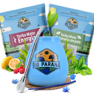 Yerba Mate Rio Parana sada 2x50g Kalabása + Bombilla