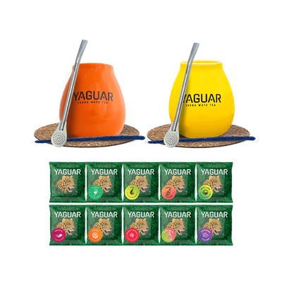 Sada 500g Yerba Mate Yaguar 10x50g pro dva