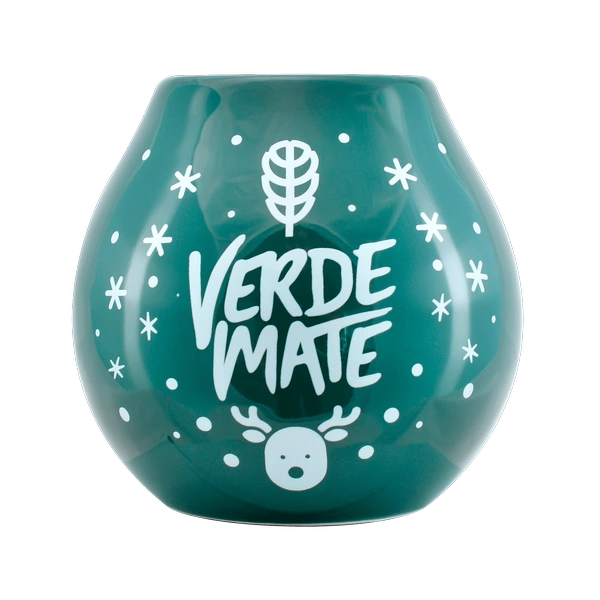 Keramická kalabasa s logem Verde Mate - Winter Time 350 ml