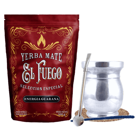 Set Yerba Mate El Fuego 0.5kg