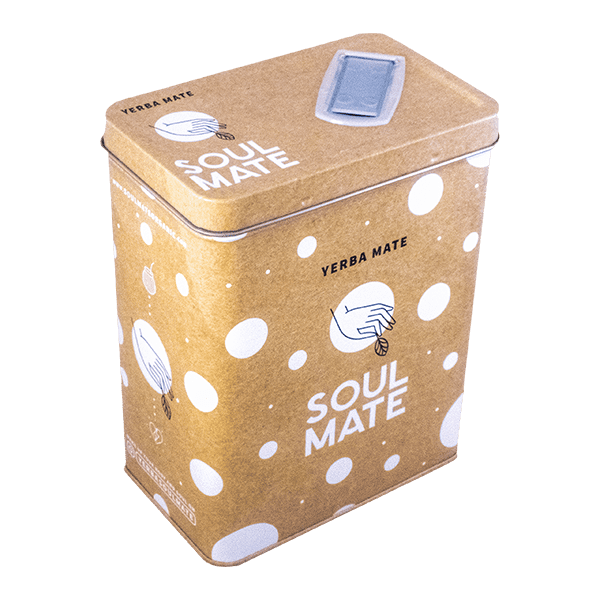 Yerbera – Plechovka + Soul Mate Orgánica Siempre 0,5 kg