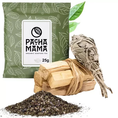 Sada kadidel Palo santo + svazek šalvěje + Guayusa