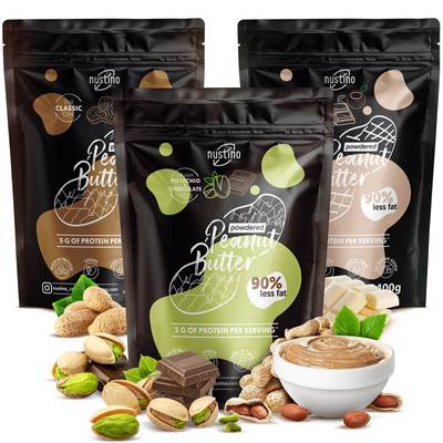 Sada 3x Arašídové Máslo v Prášku Nustino