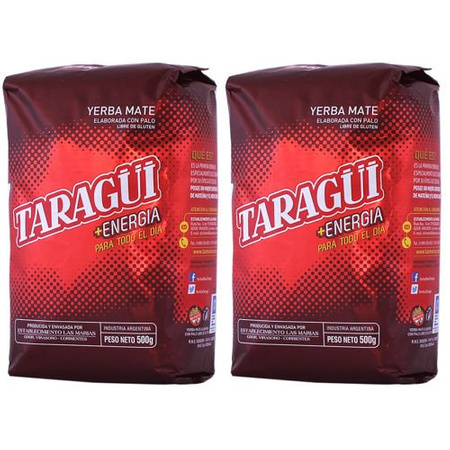 Sada Yerba Mate 2x TARAGUI Energia 500g 0,5kg