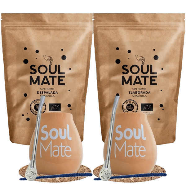 Yerba Mate Set Soul Mate Organica 500g + Soul Mate Despalada 500g