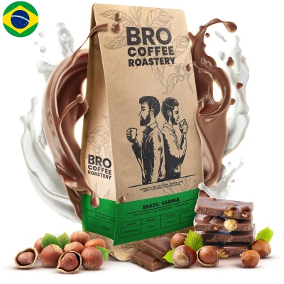 Bro Coffee Roastery – Zrnková káva Brazil Samba Premium 1 kg