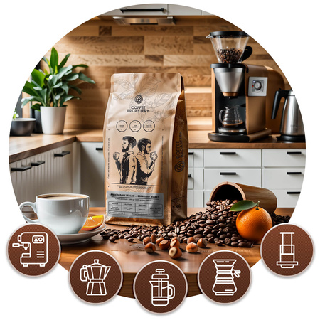 Coffee Broastery - Zrnková káva Amico dall'Italia Espresso Roast 400 g